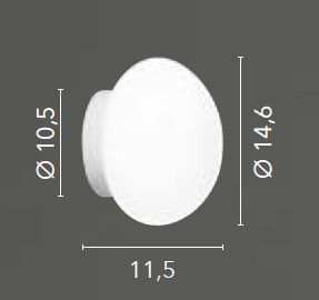 Applique NIVES Led(G9) 11.5 cm In Alluminio