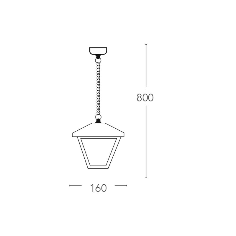 Applique PRISMA 83 cm LED E27 In Alluminio