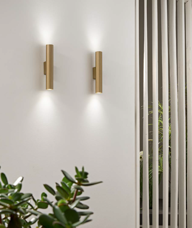 Applique LORD Cilindrico Led(GU10) 50 cm In Acciaio e Alluminio