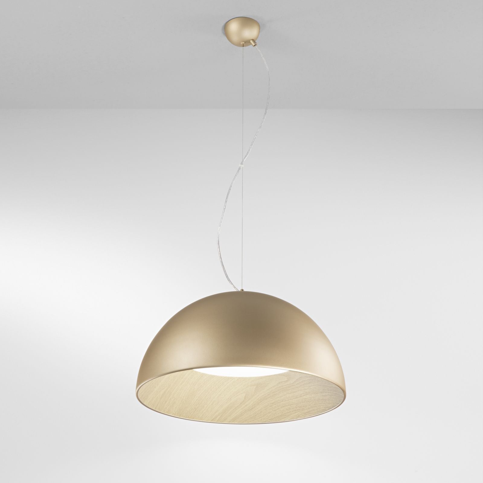 Lampadario COCO CCT 50 cm 40W in Legno a Sospensione