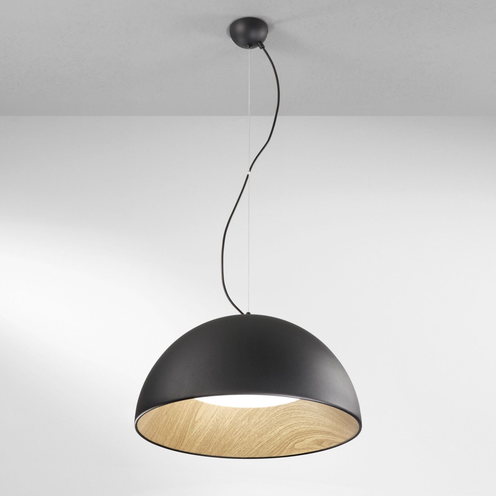 Lampadario COCO CCT 50 cm 40W in Legno a Sospensione