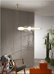 Lampadario INKAS S4 CCT a Sospensione 36W 264 cm In Vetro