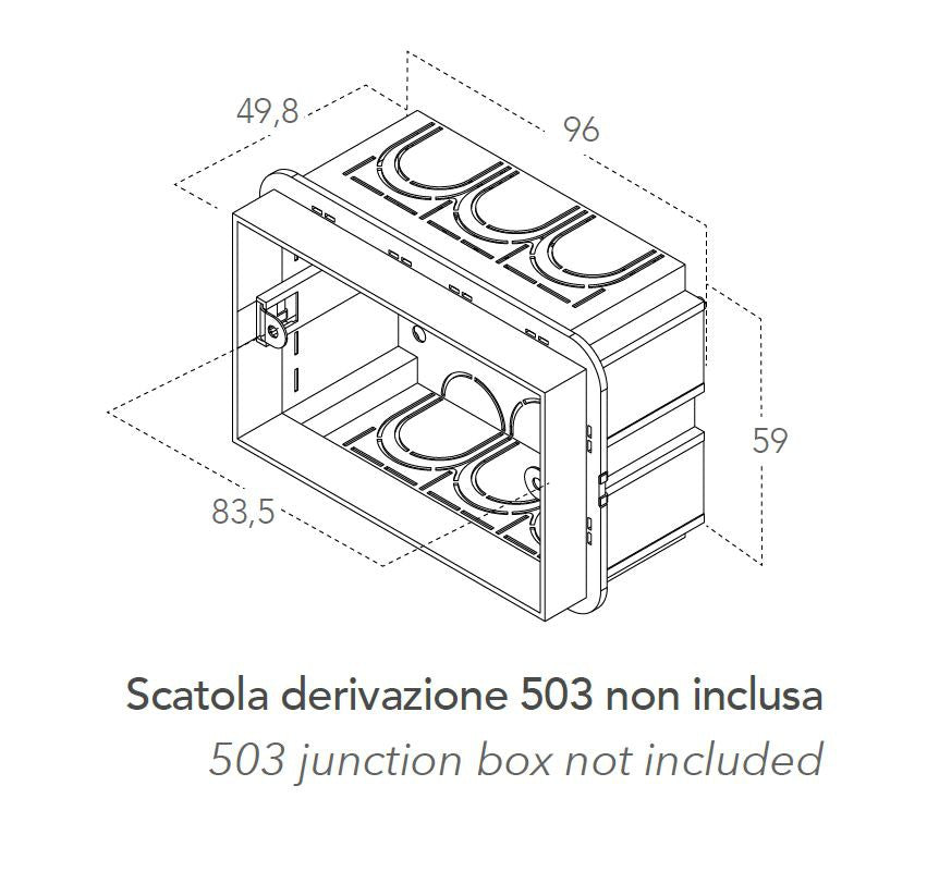 Segnapasso BOLT CCT 10,7 cm LED 3 W In cassetta da derivazione 503