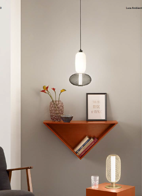 Lampadario INKAS S2 CCT a Sospensione 18W 215 cm In Vetro