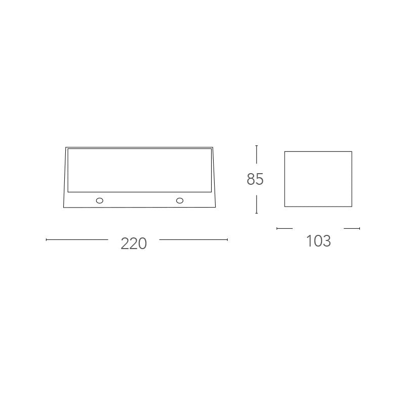 Applique TWIN CCT 22 cm LED 18 W In Alluminio