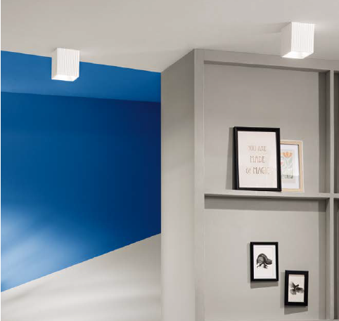 Plafoniera NAOS  Led(GU10) 13 cm in Gesso