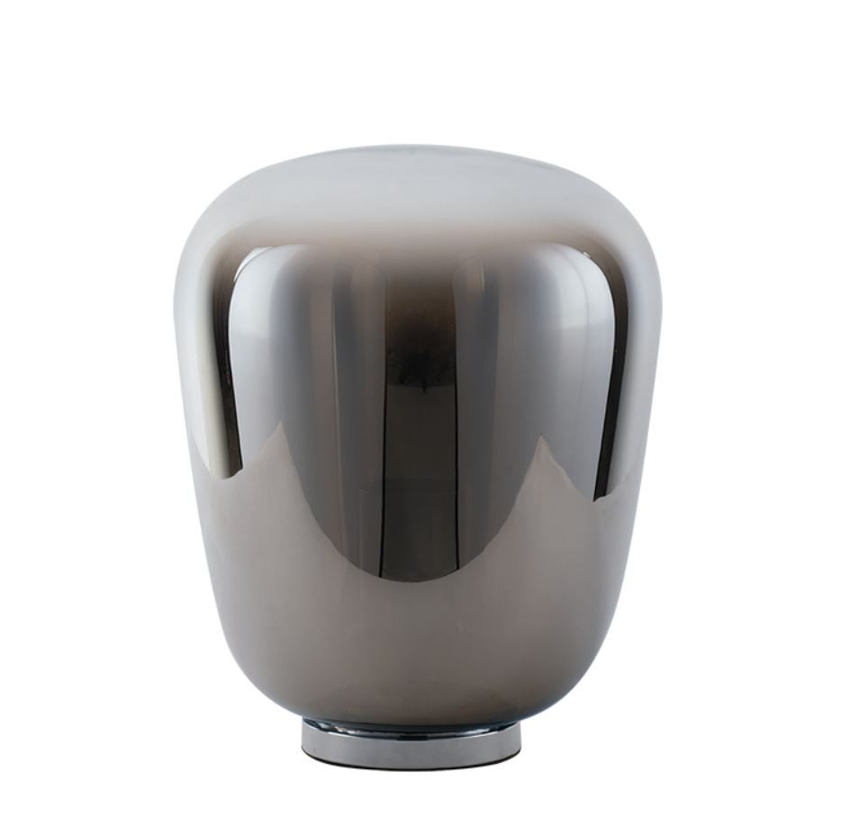 Lampada SMOKE Led(E27) 21,3 cm In Metallo Cromo