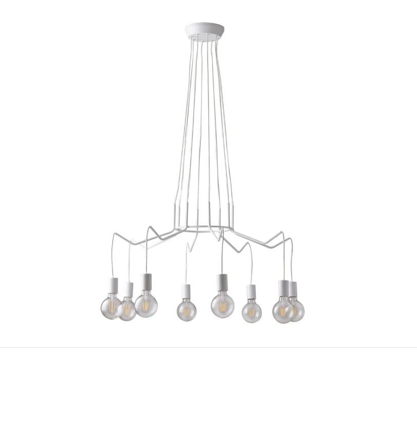 Lampadario HABITAT 8 Luci Led 85 cm in Metallo