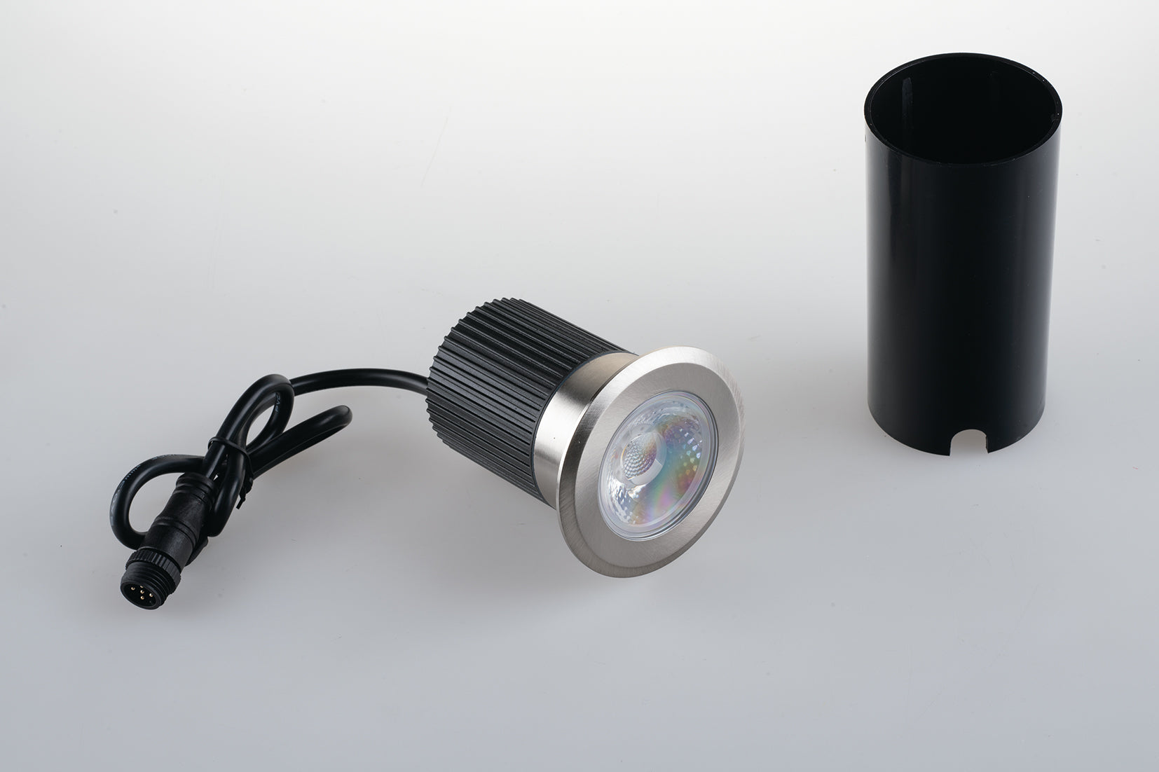 Incasso RUNNER Smart rotondo 7,5 cm 10 W RGB + 4000K (luce naturale) in Alluminio