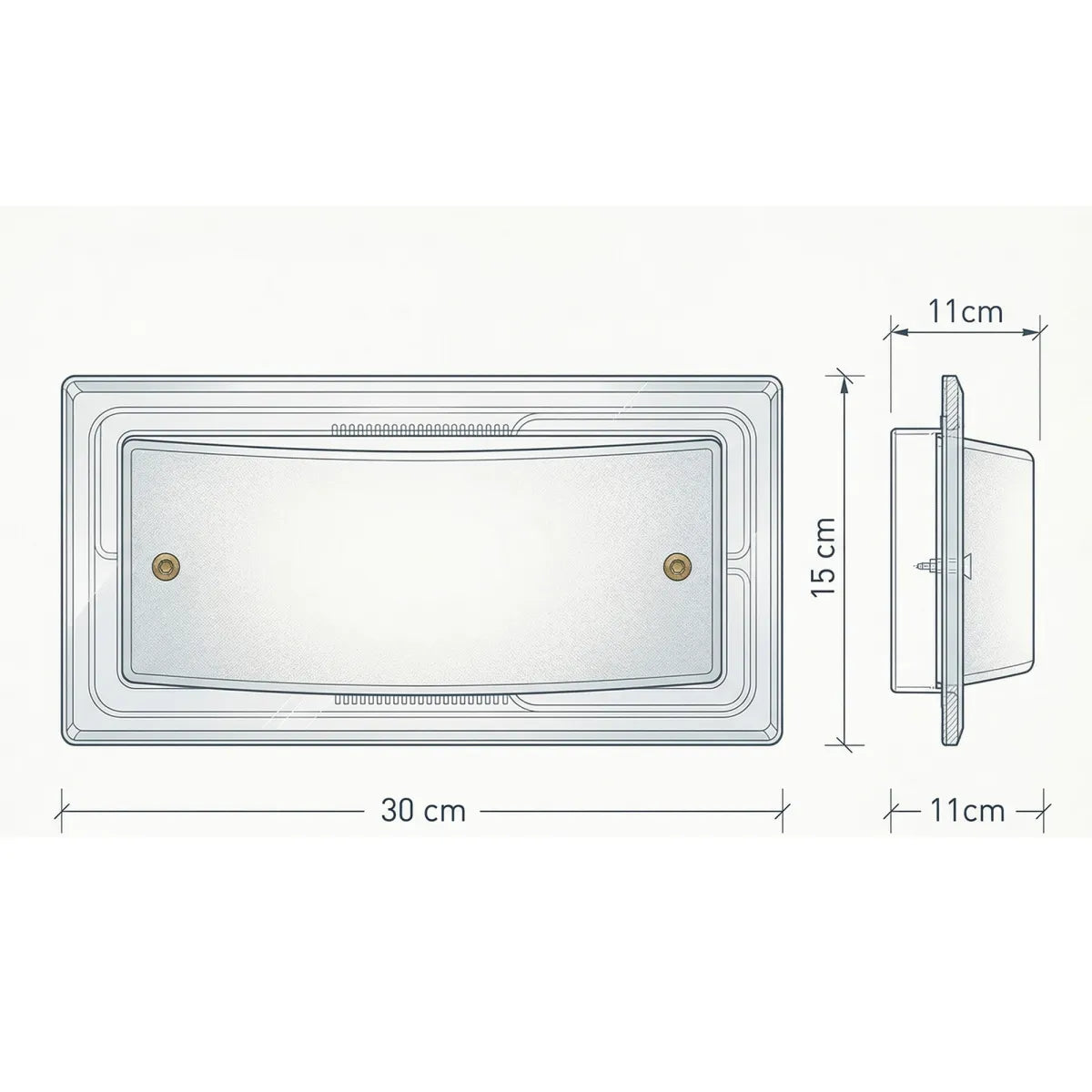 Applique DRITTA-CURVA (E27) 1 Luce In Vetro