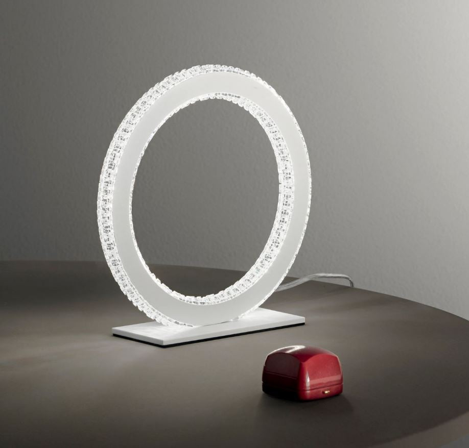 Lampada BRYANT Da Comodino 1 Cerchio 26 cm 18 W In Alluminio