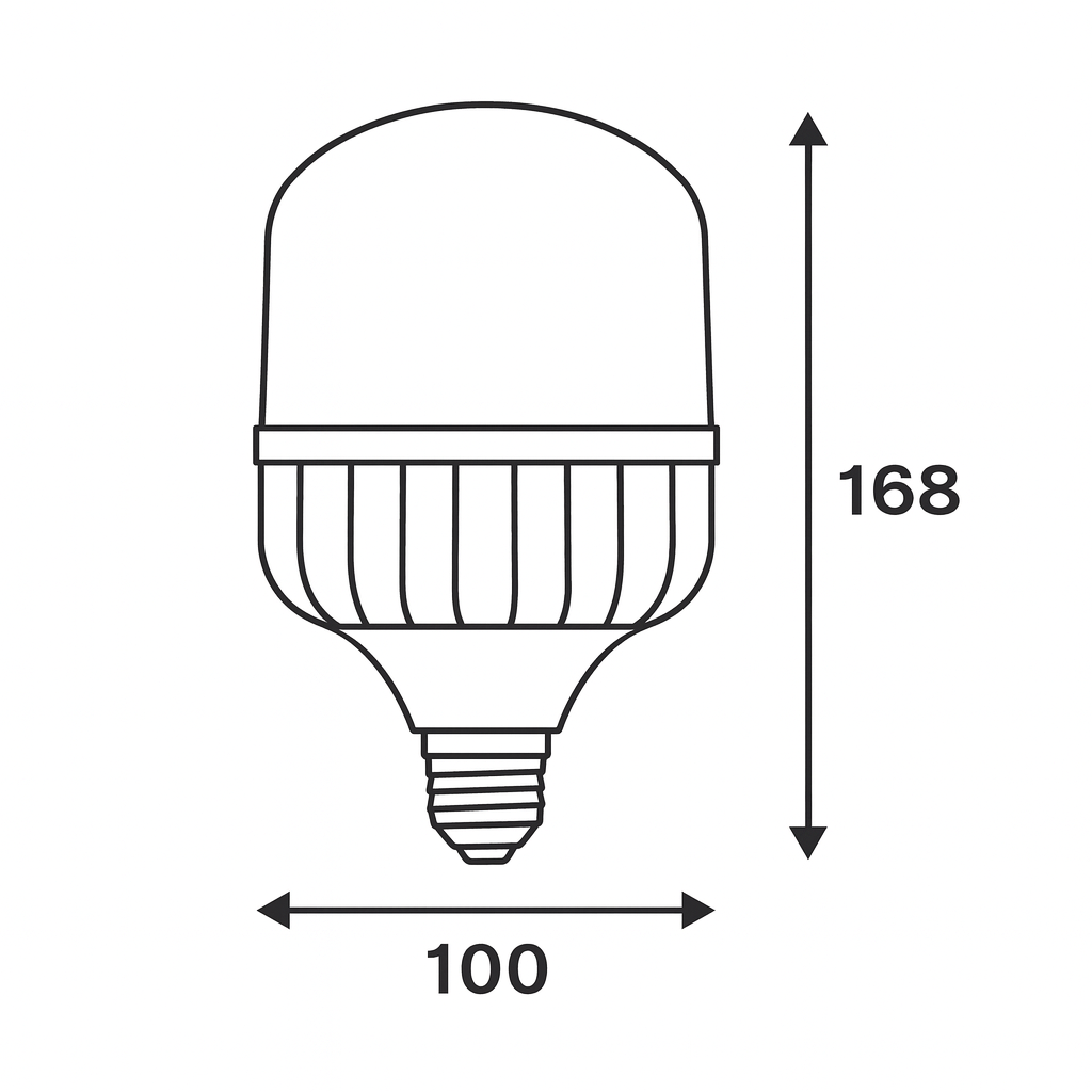 Lampadina Led - E27 - 27W - 240V - 140°
