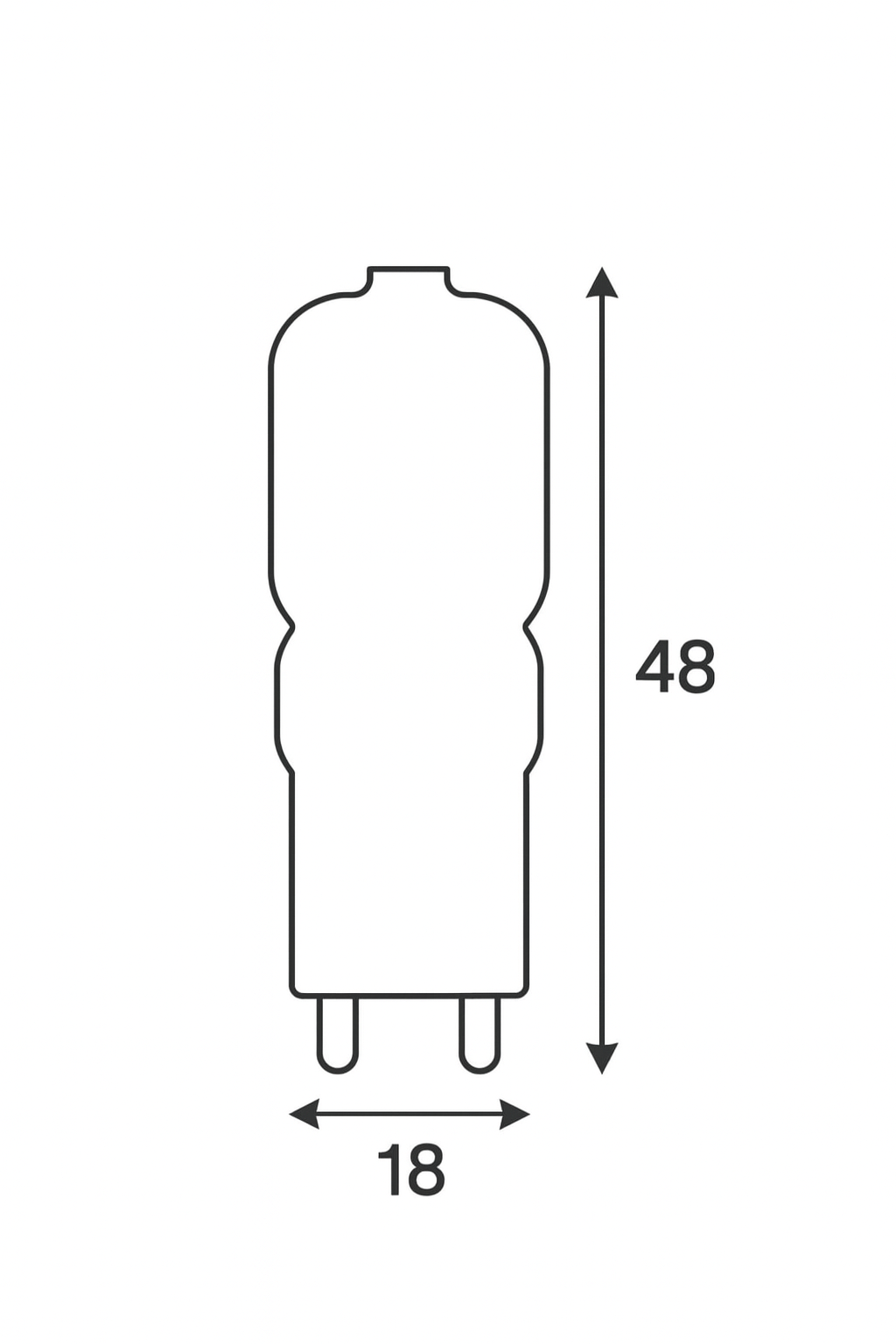 Lampadina Led - G9 - 2,2W - 240V - 360°