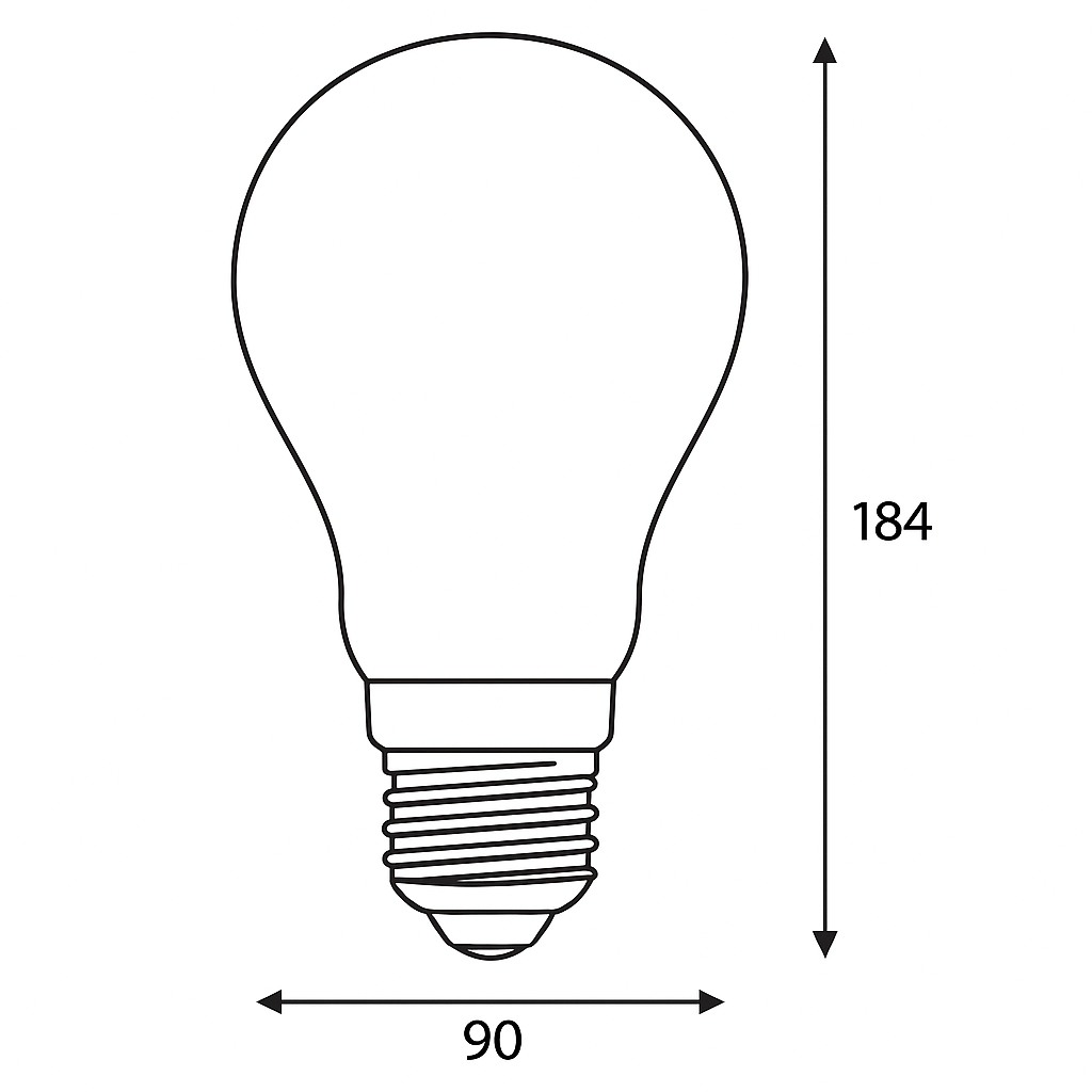 Lampadina Led - E27 - 27,5 W - 240V - 140°