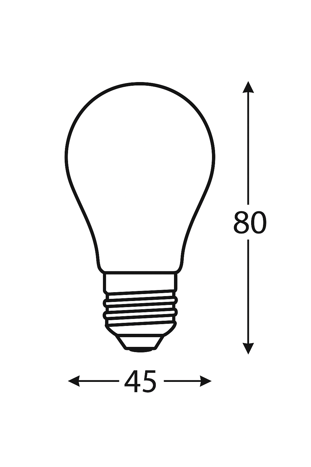 Lampadina Led - E27 - 7W - 240V - 180°