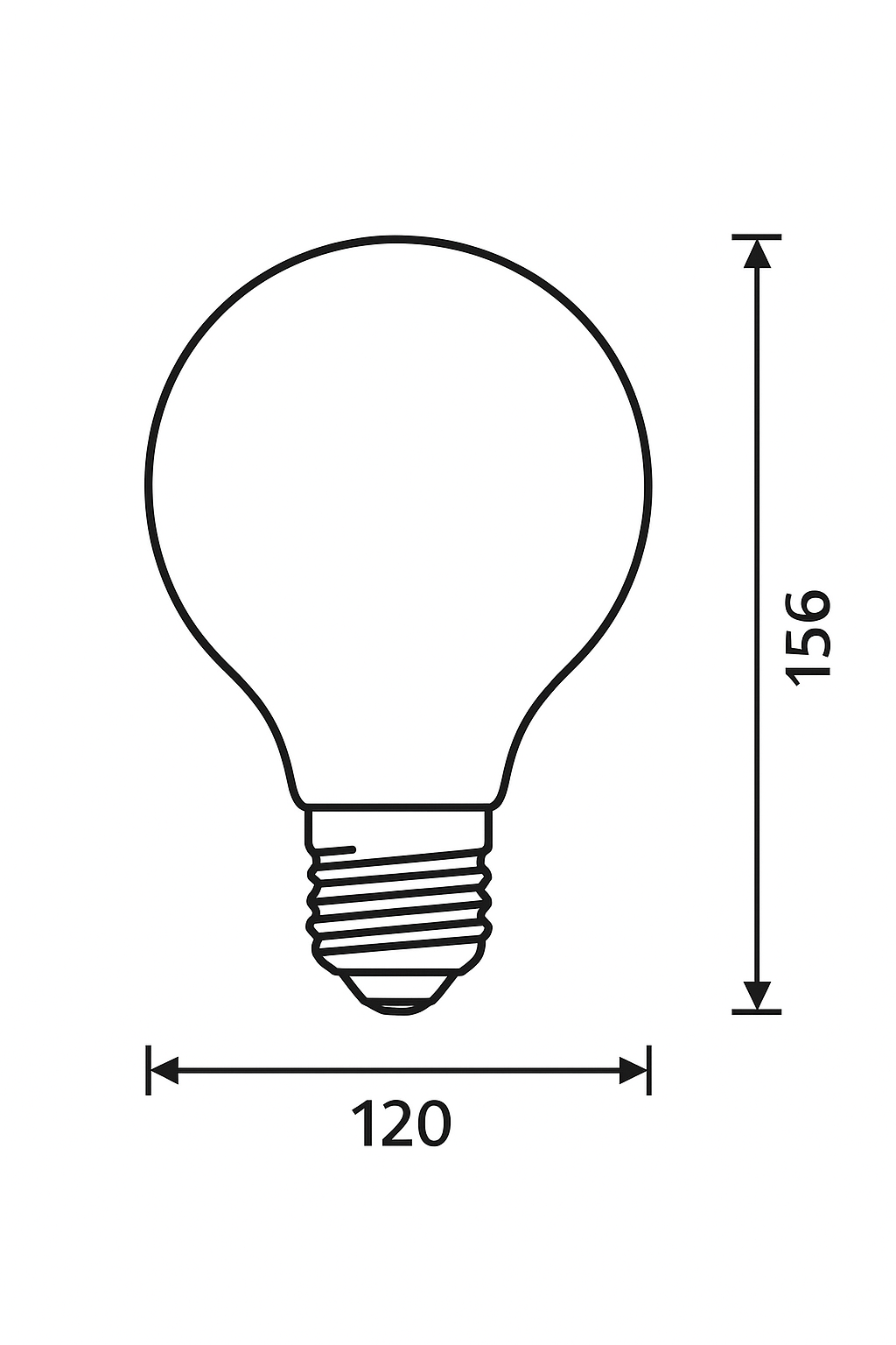 Lampadina Led - E27 - 18W - 240°