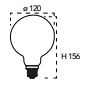Lampadina a LED globo attacco E27 18W