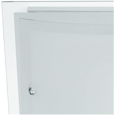 Plafoniera DRITTA-CURVA (E27) 40 cm In Vetro