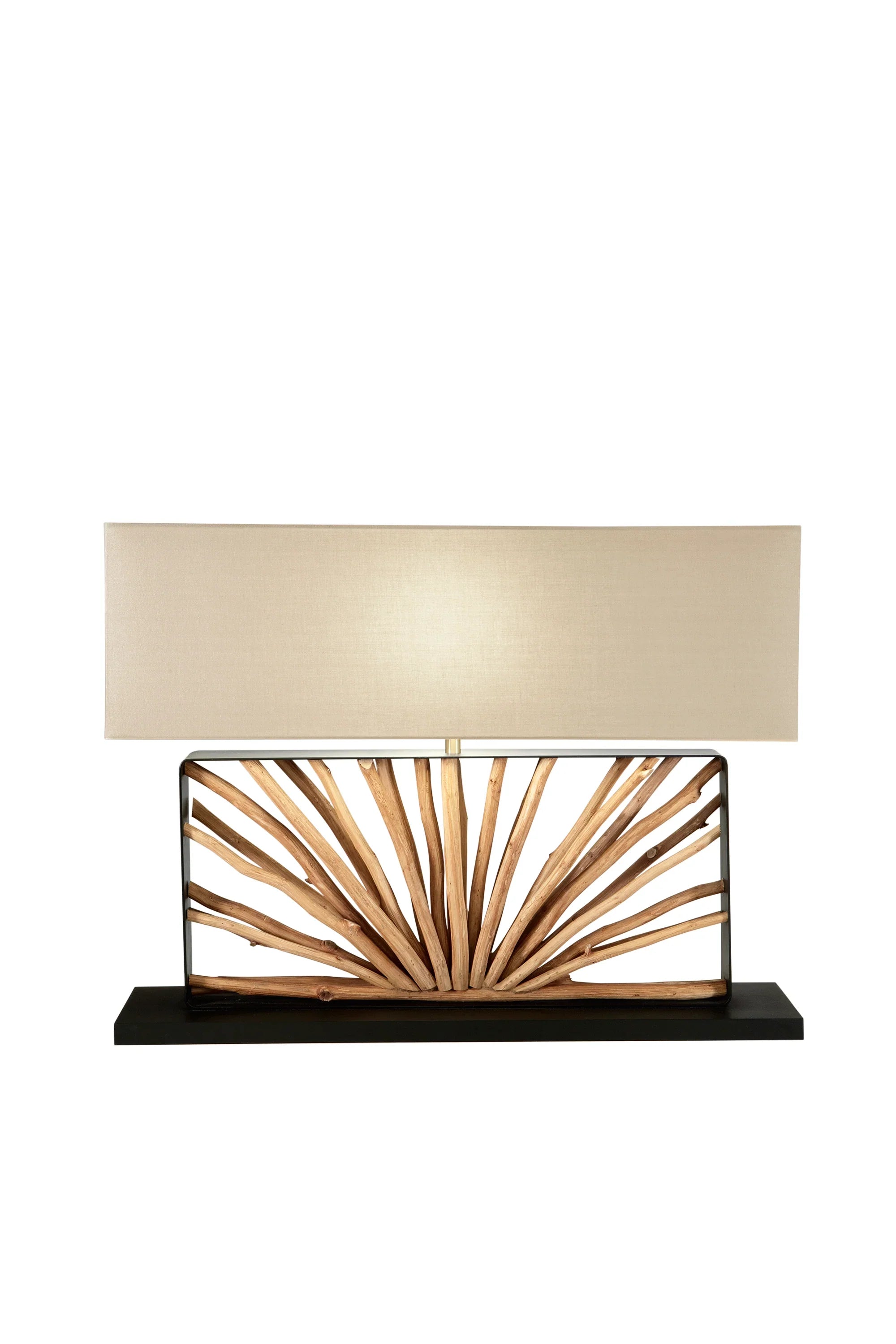 Lumière ETHEREAL en bois naturel avec branches disposées en étoile (E27)