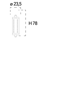 Lampadina a LED attacco R7S 5W