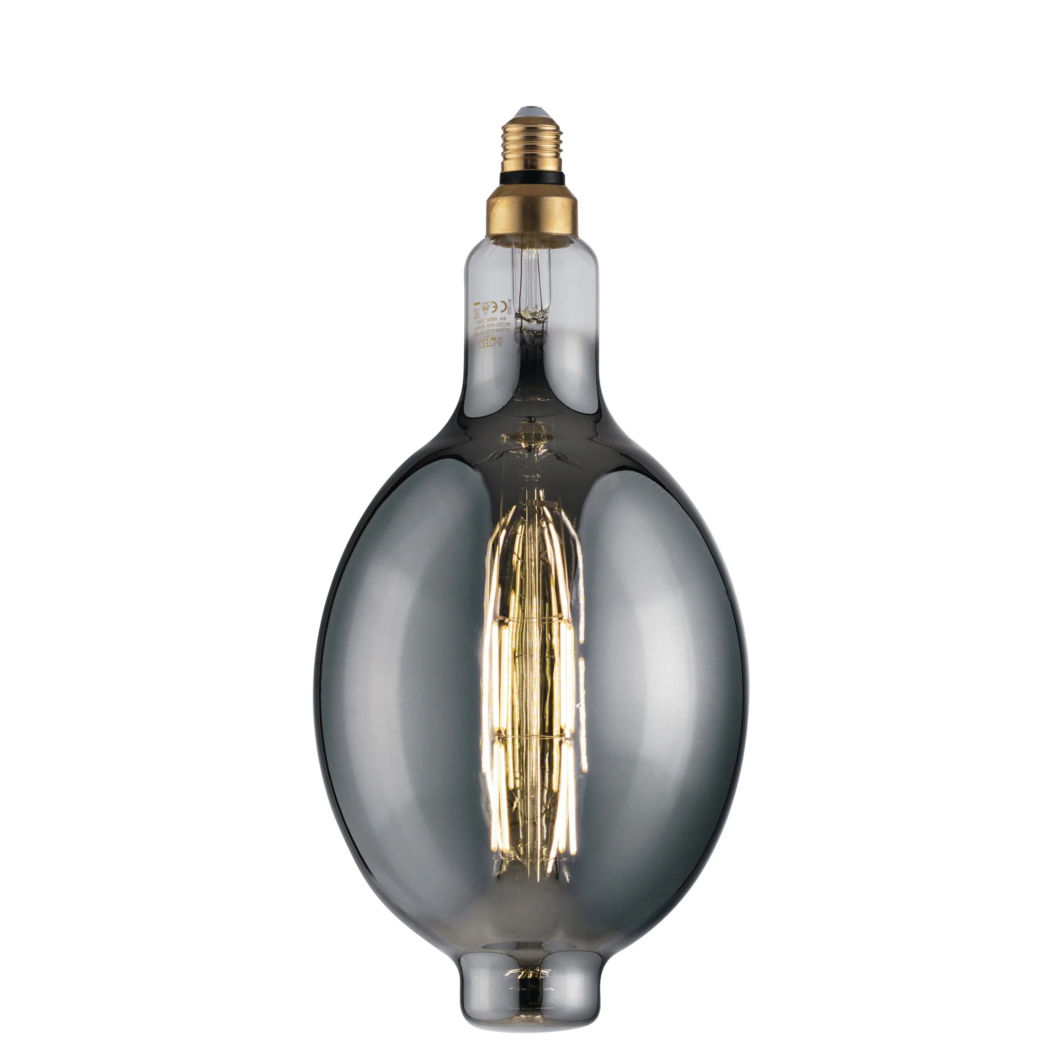 Lampadina smoke 180 mm decorativa LED  E27 8W