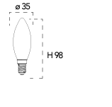 Lampadina a LED attacco E14 4W