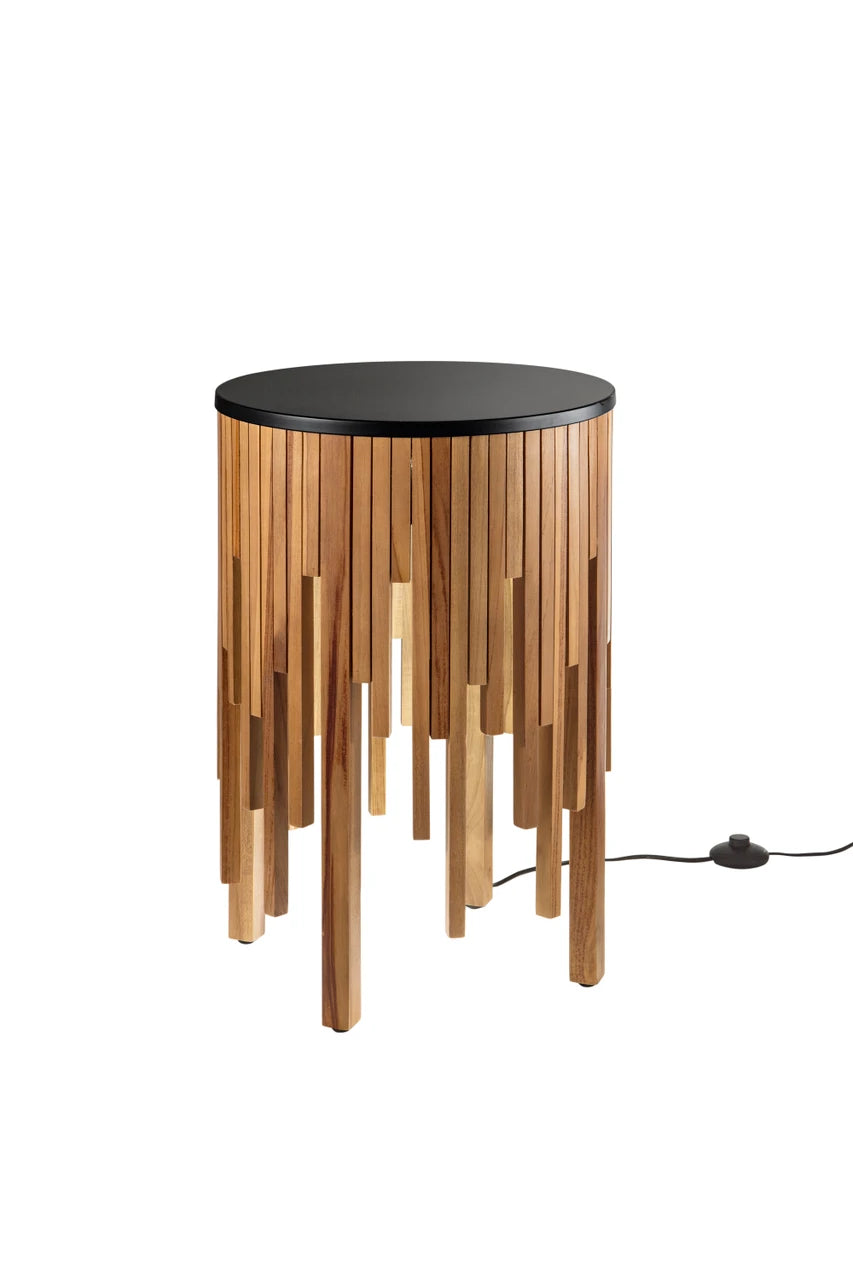 Lampada da terra Kengo en bois
