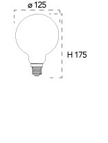 Lampadina vintage a LED Decorativa attacco E27 8W