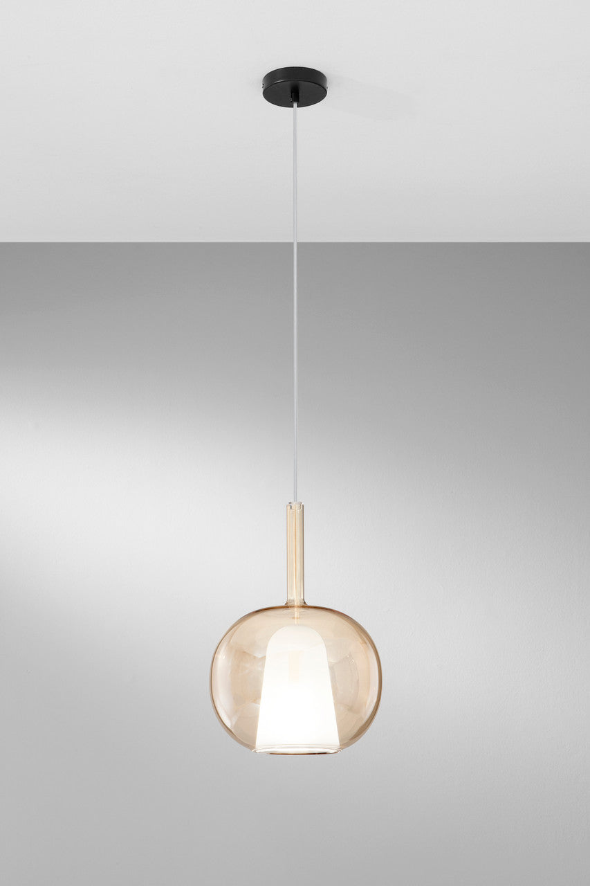 Lampadario PIREX a Sospensione E27 25cm in Vetro