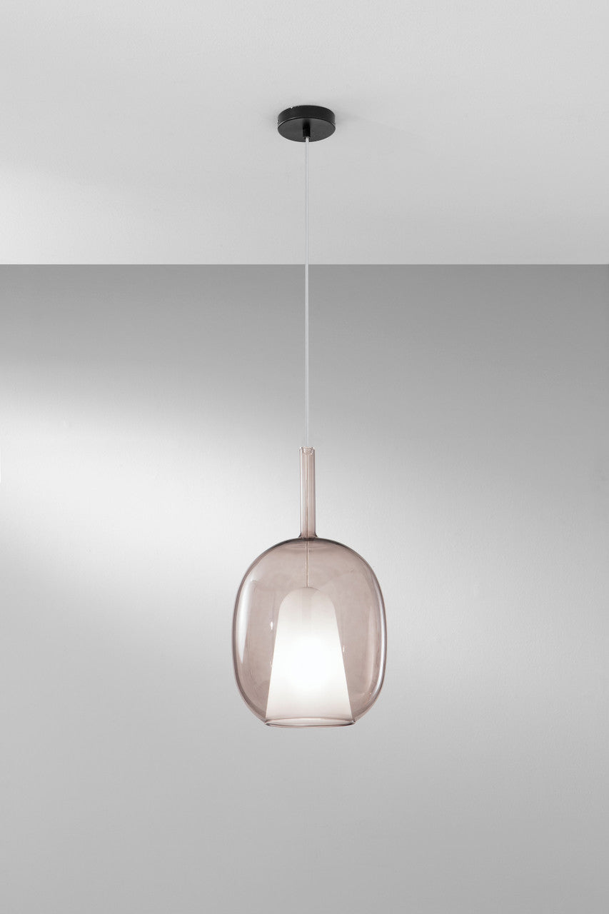 Lampadario PIREX a Sospensione E27 25 cm in Vetro