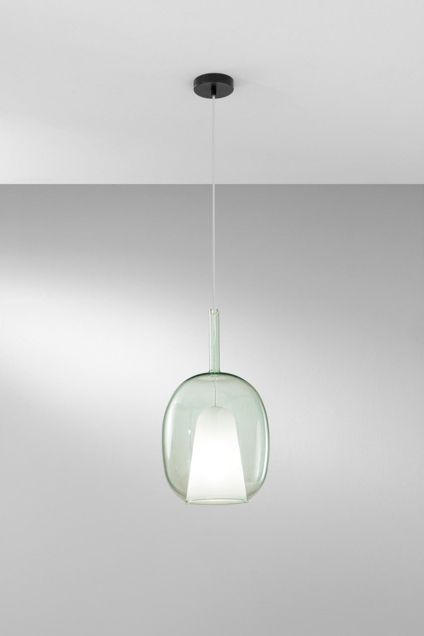 Lampadario PIREX a Sospensione E27 25 cm in Vetro