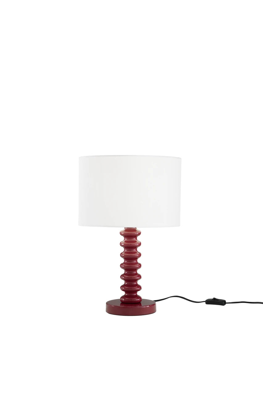 Lampada da tavolo SULTAN In Velluto con base In Metallo (E27)