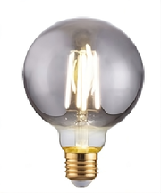 Lampadina smoke 95 mm decorativa LED  E27 8W