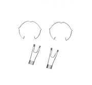 Spring and ring kit for GU10 recessed spotlights