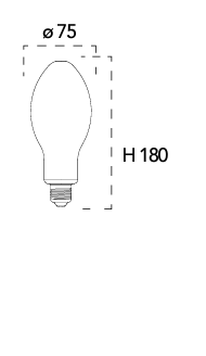 Lampadina a LED globo attacco E27 18W