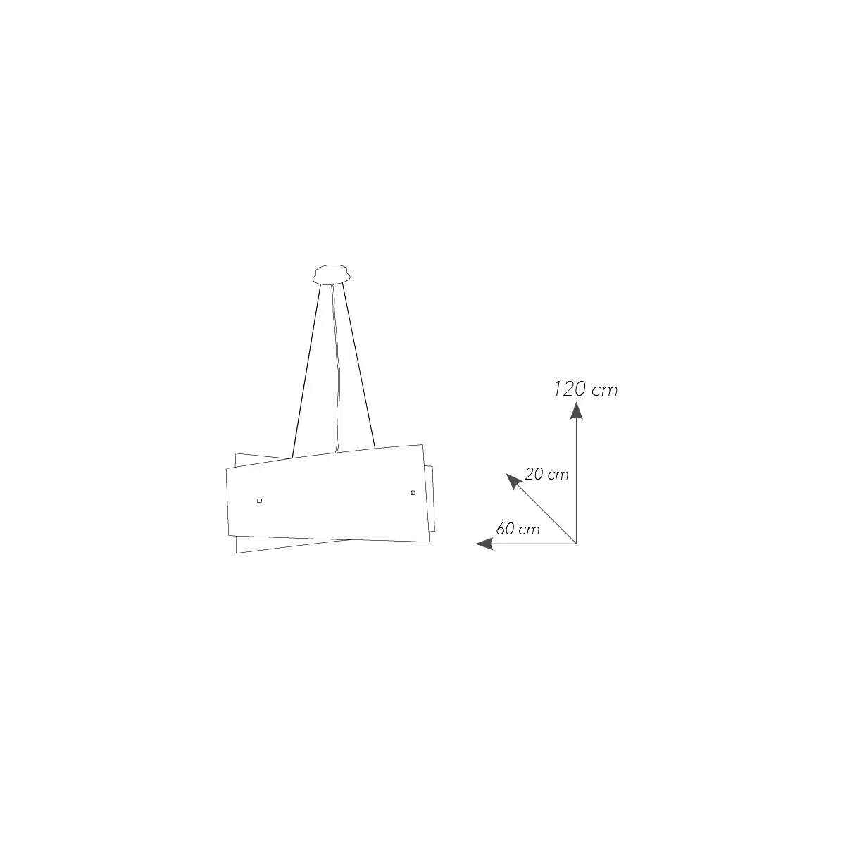 Plafonnier GIBUS E27 30 cm en verre