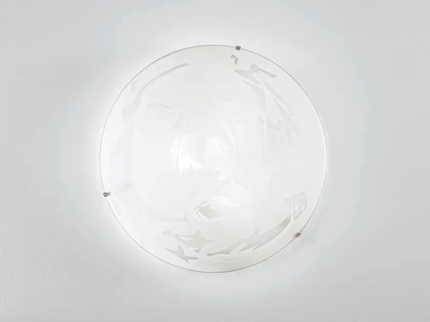 Plafoniera ALABASTRO (E27) 40 cm in Vetro 40X10,5CM