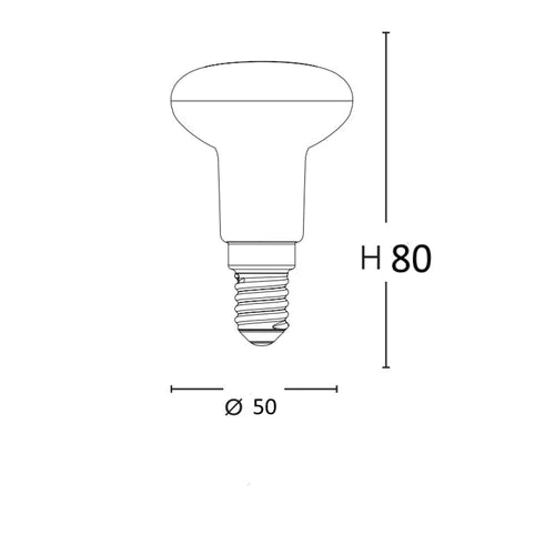 Lampadina a LED R50 attacco E14 6W