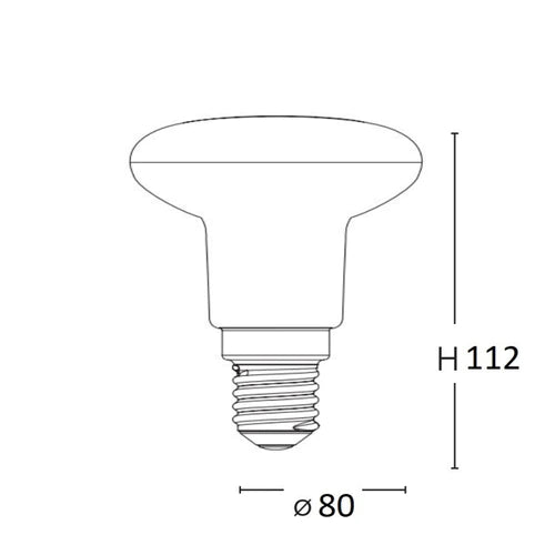 Lampadina a LED R80 attacco E27 12W