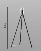 Base MARILYN E27 42,7 cm In Metallo