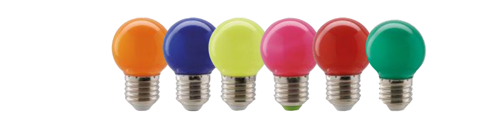 Lampadina Led Colorata - E27 - 1W - 240V - 300°