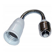 E27 to E27 PET bulb adapter with 20cm metal flexible