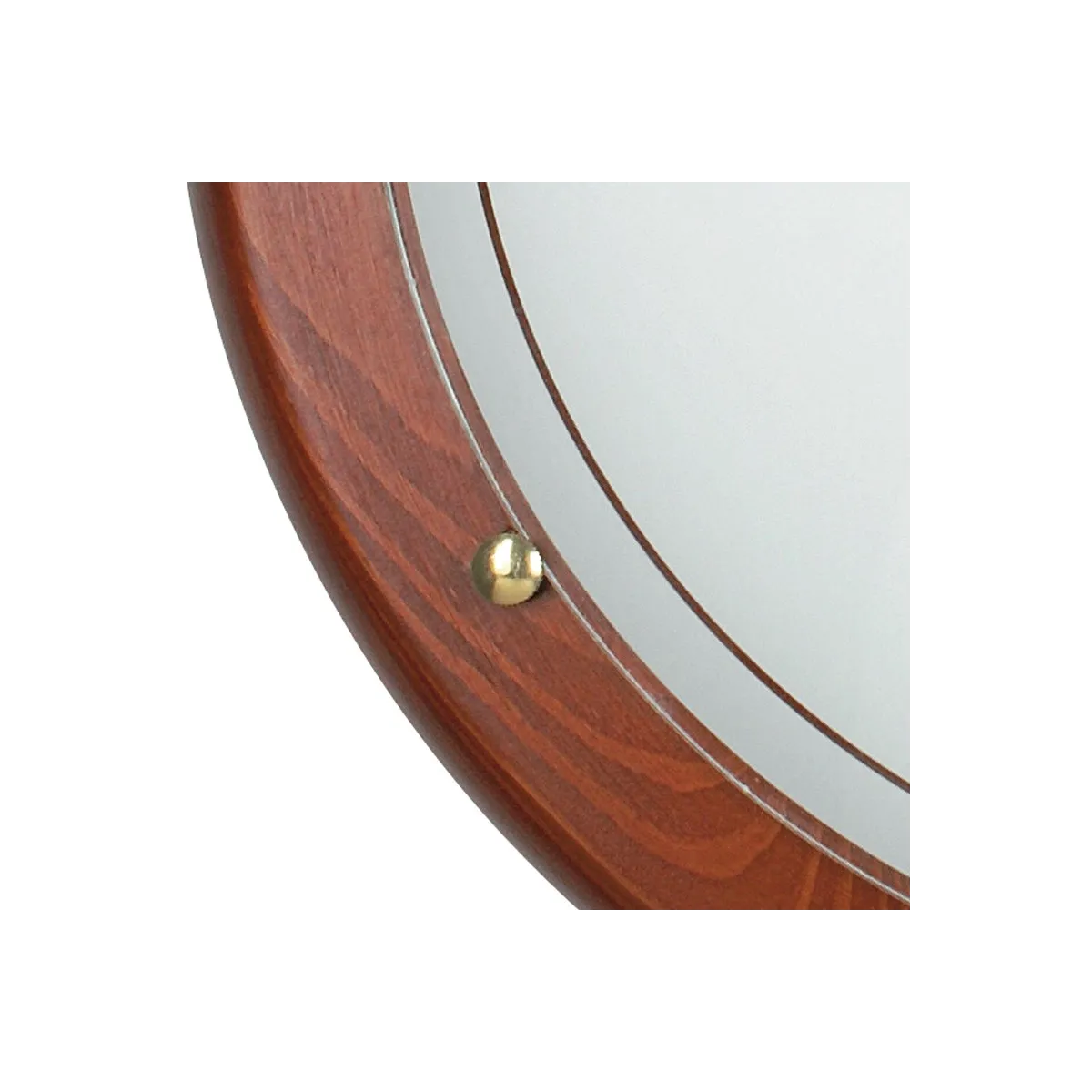 Plafoniera 1010 (E27) 30 cm In Vetro e Legno
