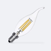 Lampadina Led Filamento - E14 - 6W - 240V - 300°