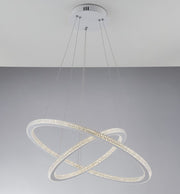 BRYANT Pendant Lamp 2 Circles 60cm 50W In Aluminum