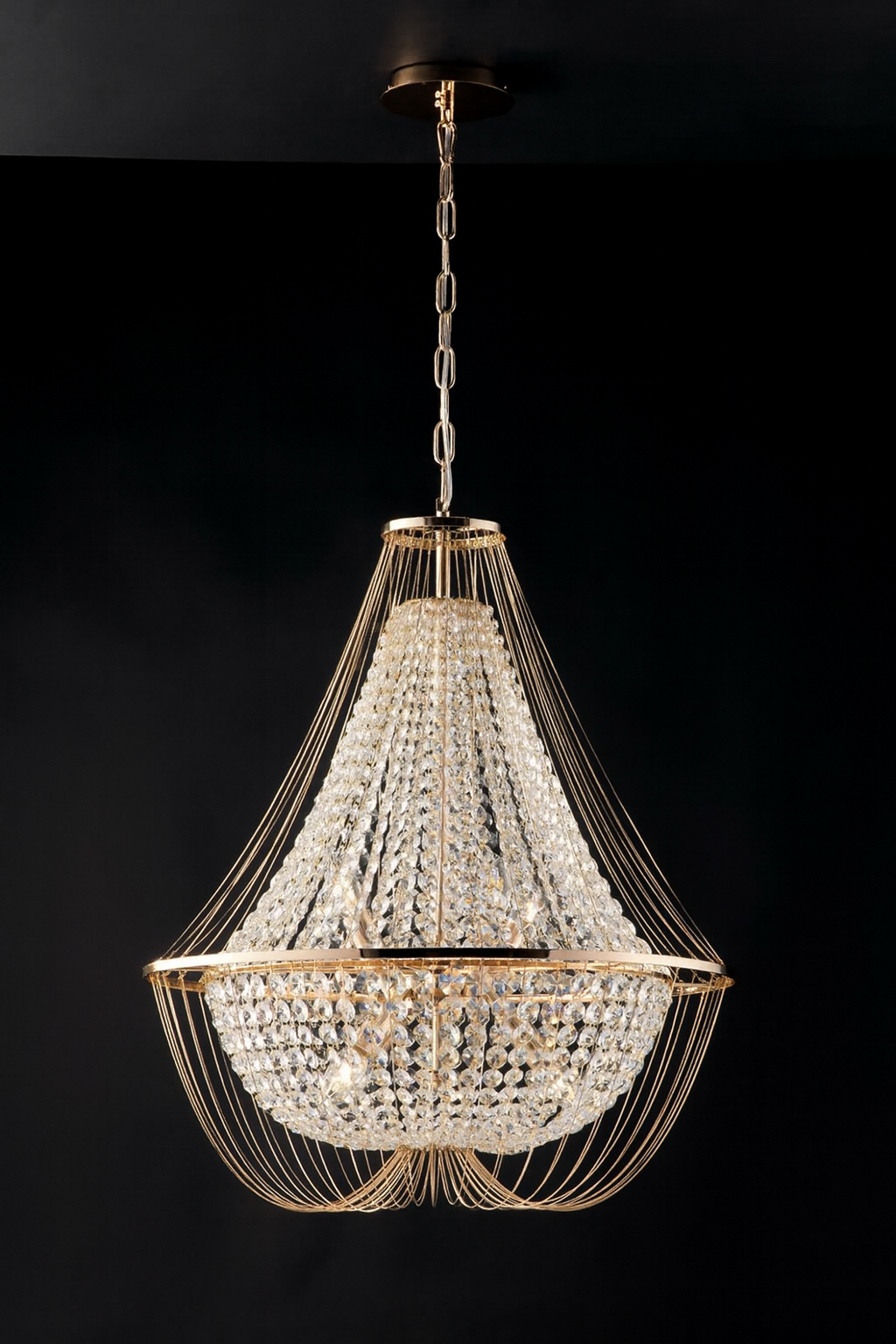 VIENNA Pendant Chandelier Led(E14) 60 cm in Crystal