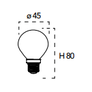 Lampadina a LED globo E27 7W