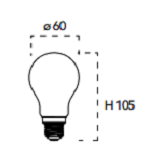 Lampadina Filamento LED E27 8 Watt