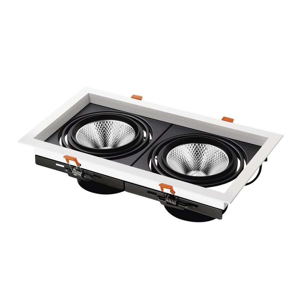 INCASSO DESTINY PER MODULO LED COMPATIBILE CON AR111 33.5X18.5CM 2 LUCI NON INCLUSE