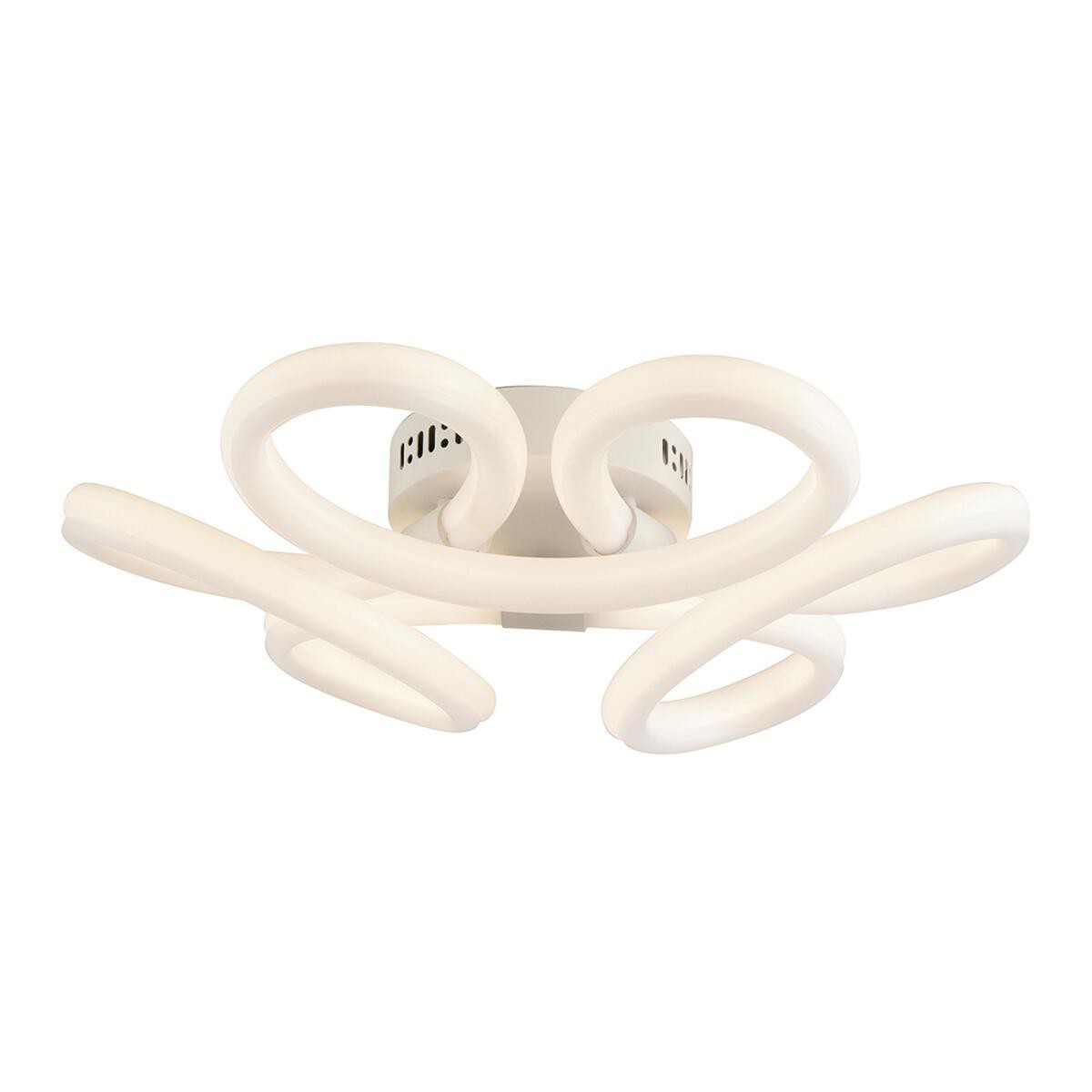 Plafoniera Led Tubo Acrilico Design Moderno Diam.52 cm 60w 4000k